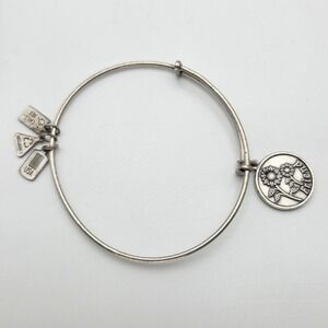 ALEX & ANI Friend Sunflower  Bracelet Wind & Fire Expandable Charm Made‎ In USA!